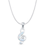 Music Note Pendant Necklace