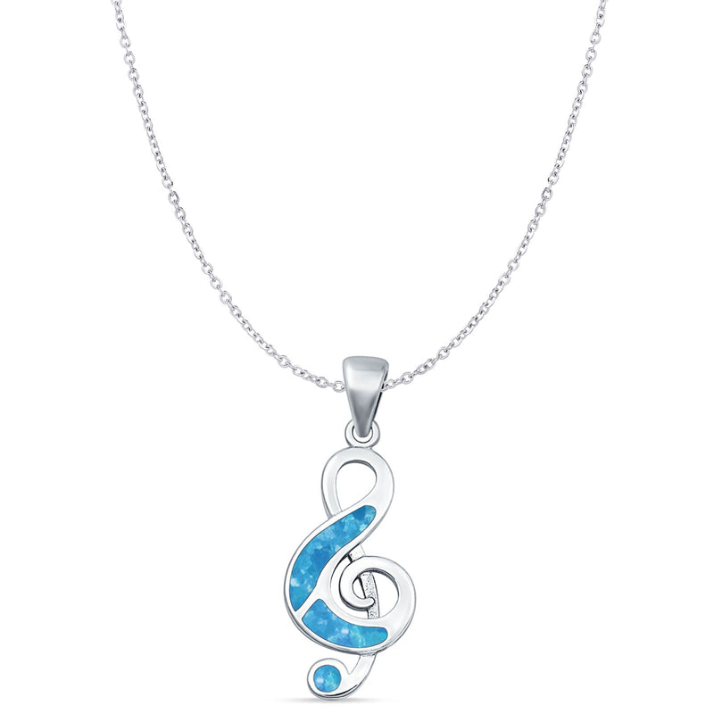 Music Note Pendant Necklace
