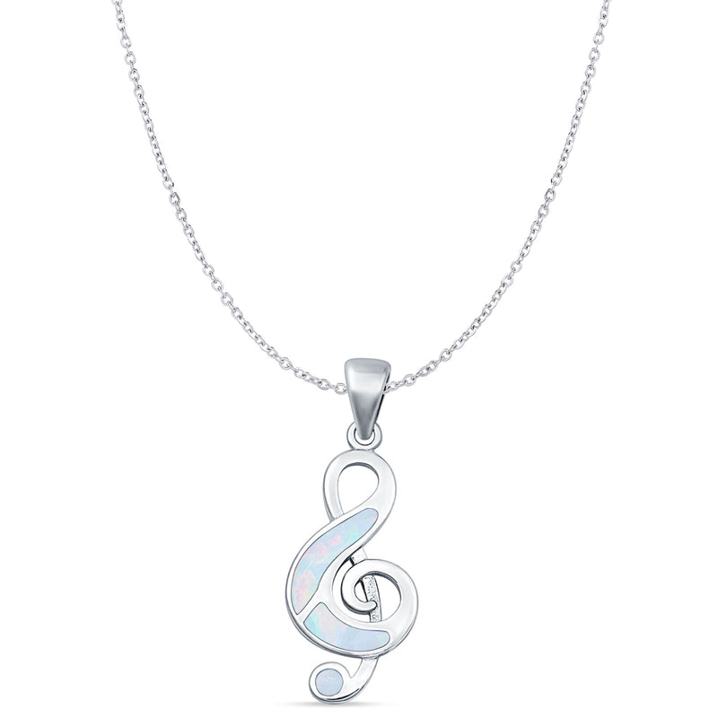 Music Note Pendant Necklace