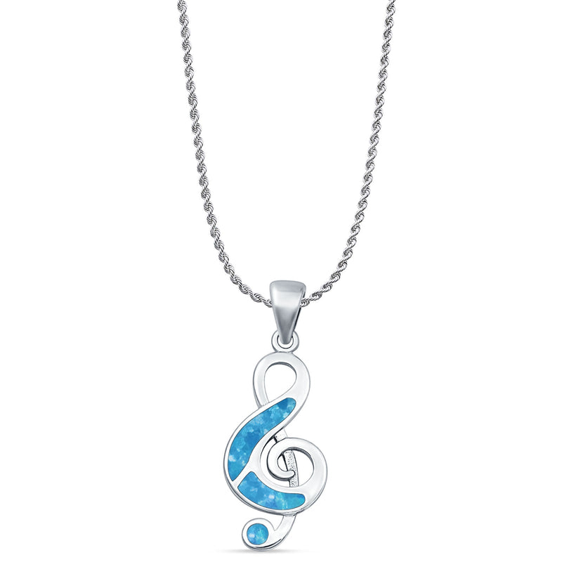 Music Note Pendant Necklace