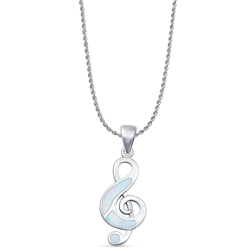 Music Note Pendant Necklace