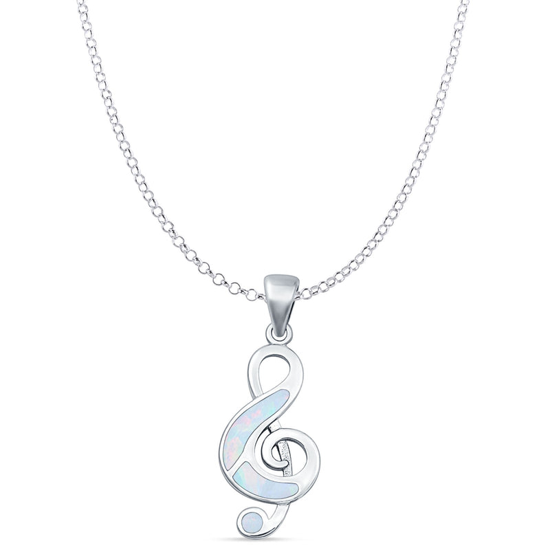 Music Note Pendant Necklace