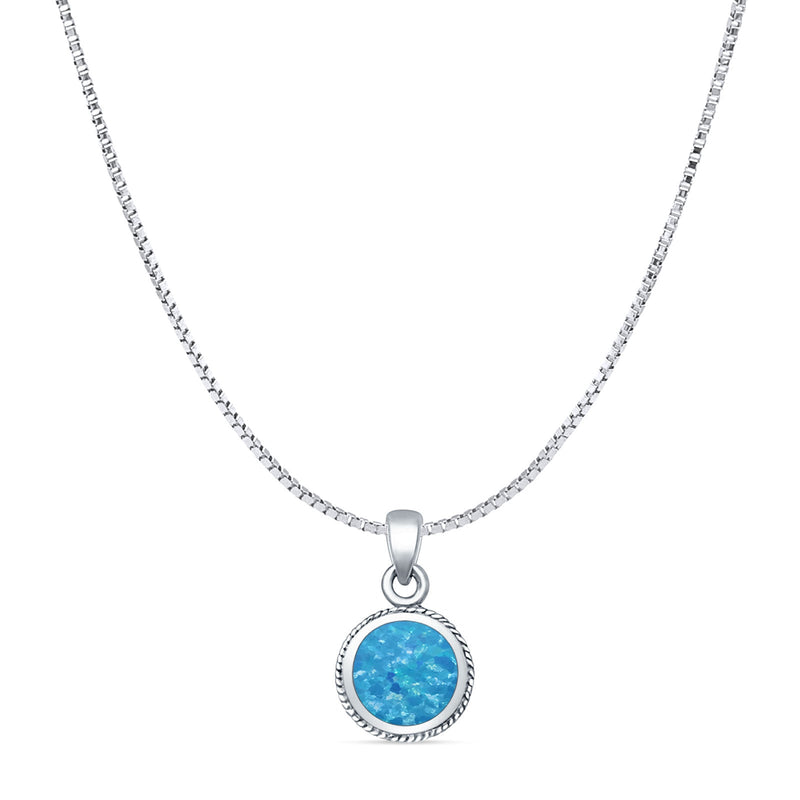 Round Pendant Necklace