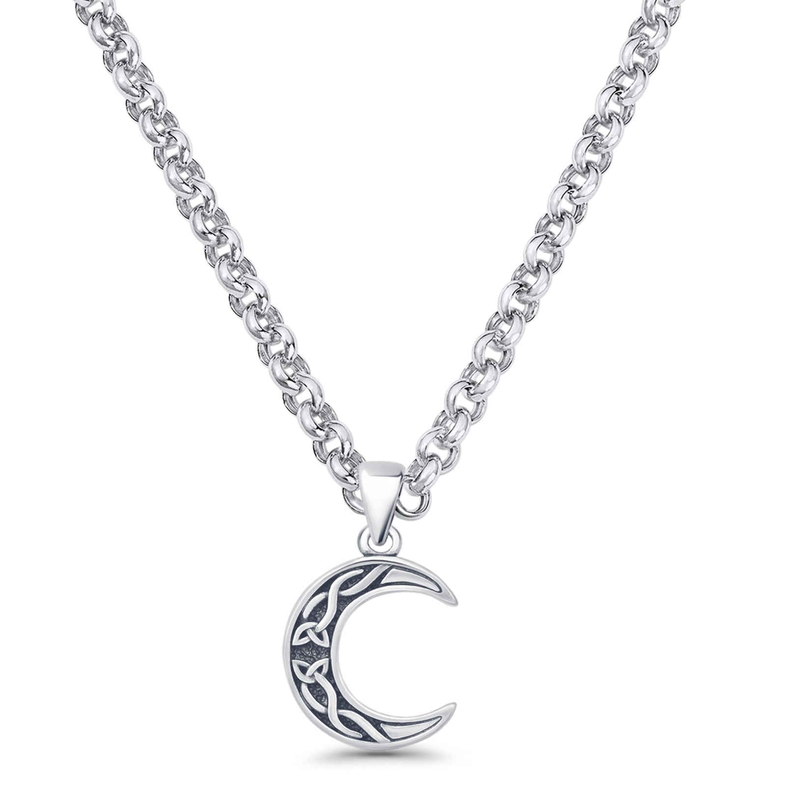 Celtic Moon Trinity Pendant