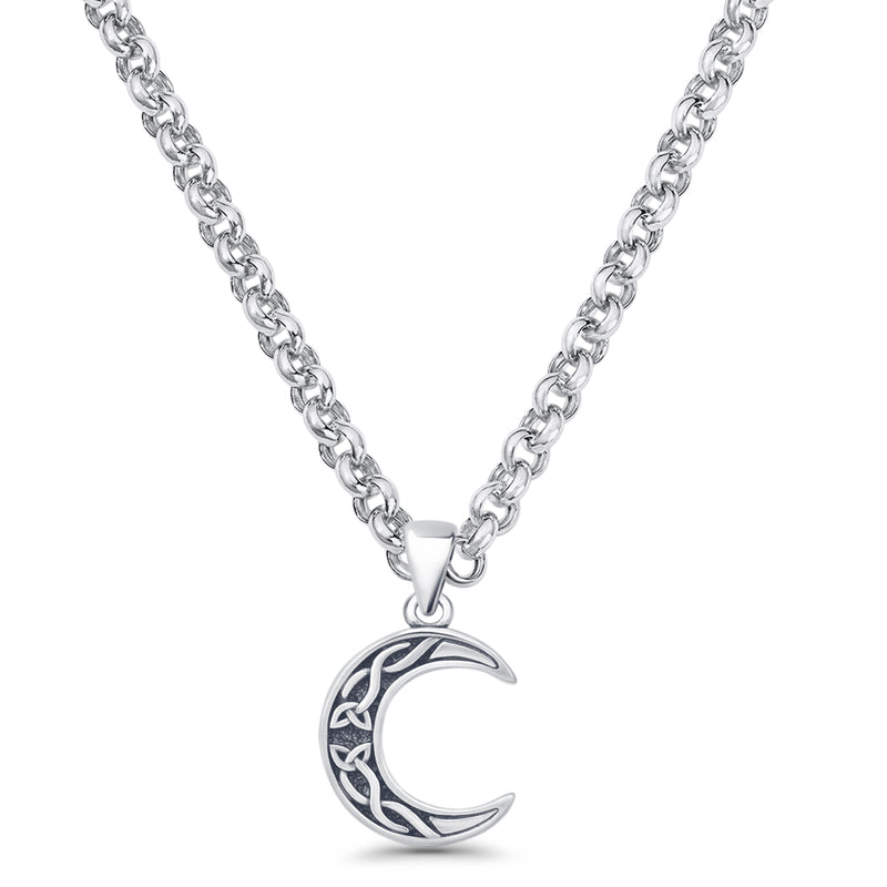 Celtic Moon Trinity Pendant