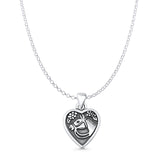 Horse Heart Pendant Necklace