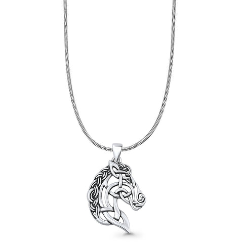 Horse Head Pendant Necklace
