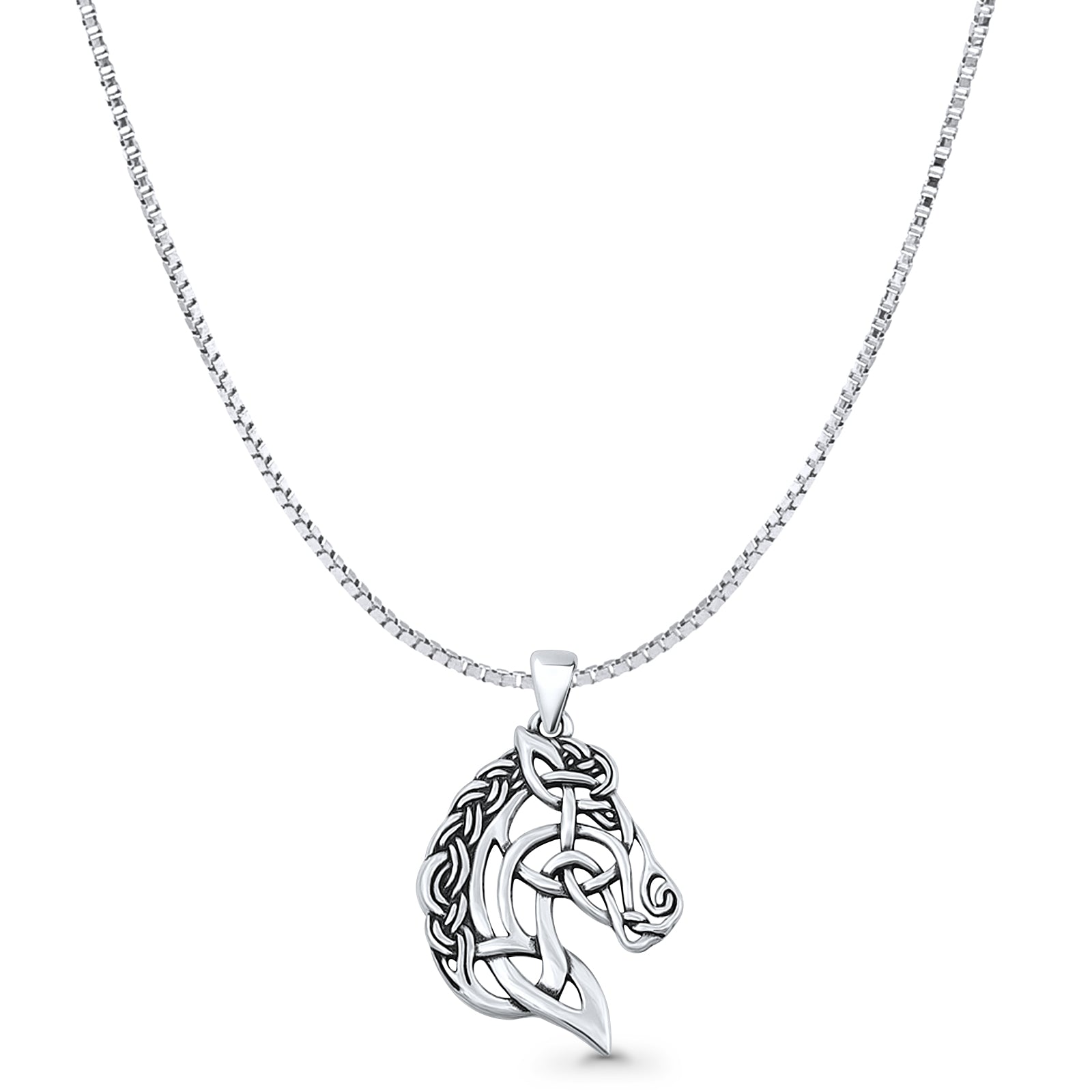 Horse Head Pendant Necklace