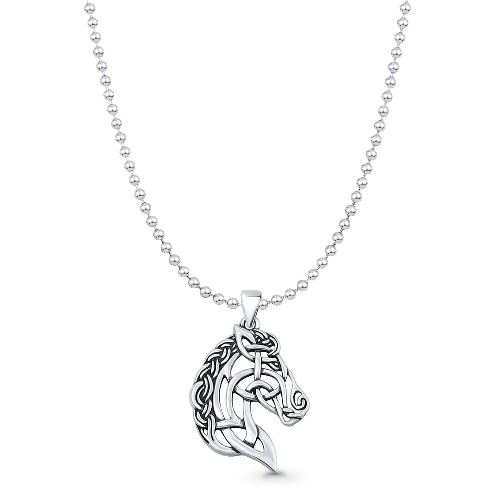 Horse Head Pendant Necklace