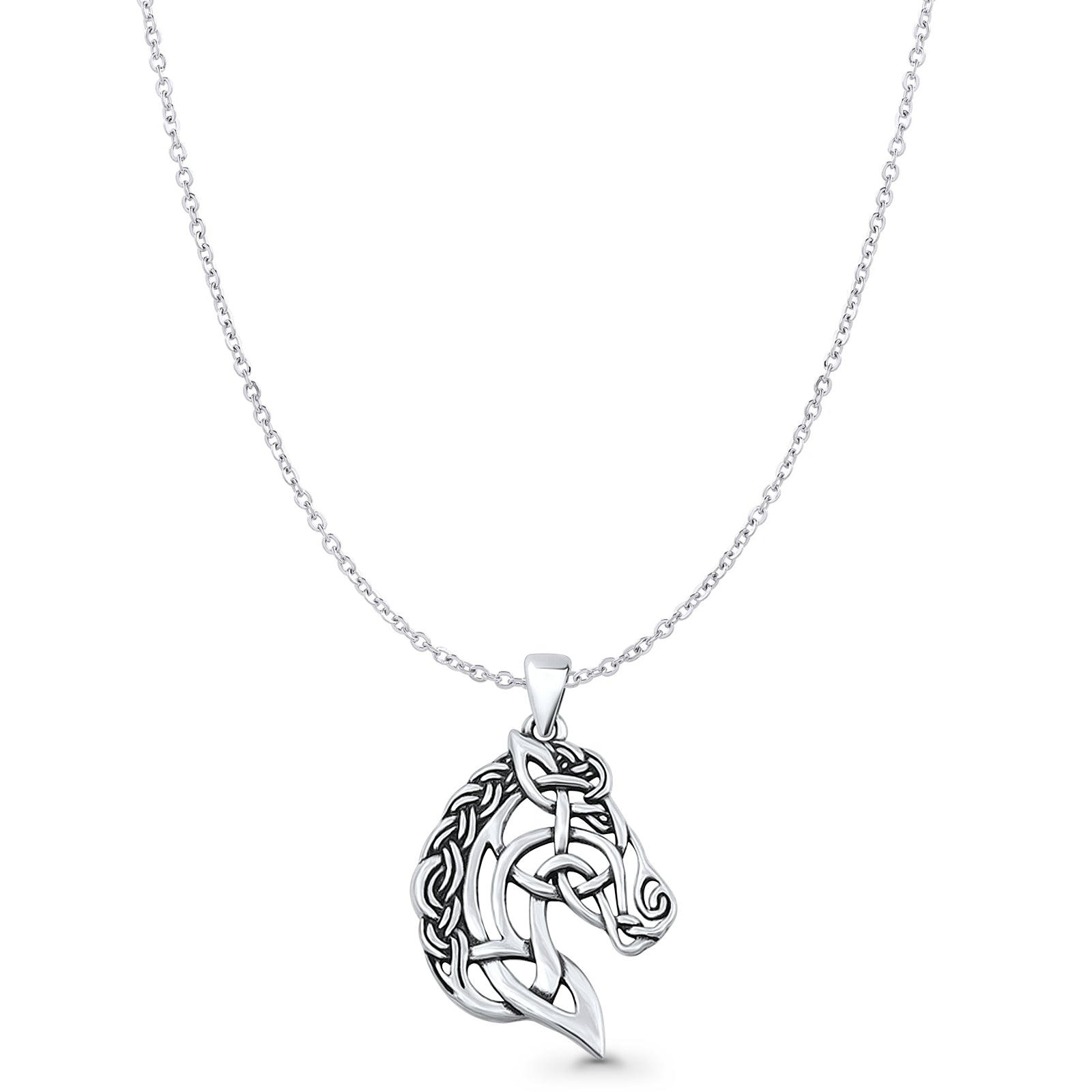 Horse Head Pendant Necklace