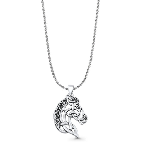 Horse Head Pendant Necklace