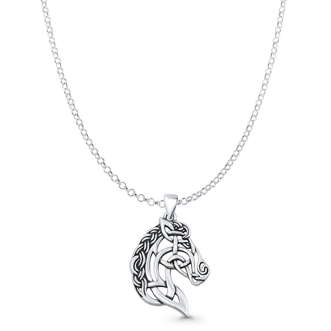 Horse Head Pendant Necklace