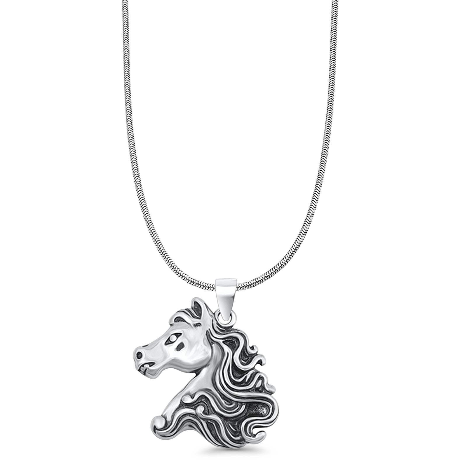 Horse Head Pendant Necklace