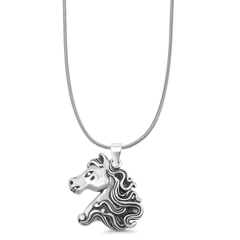Horse Head Pendant Necklace