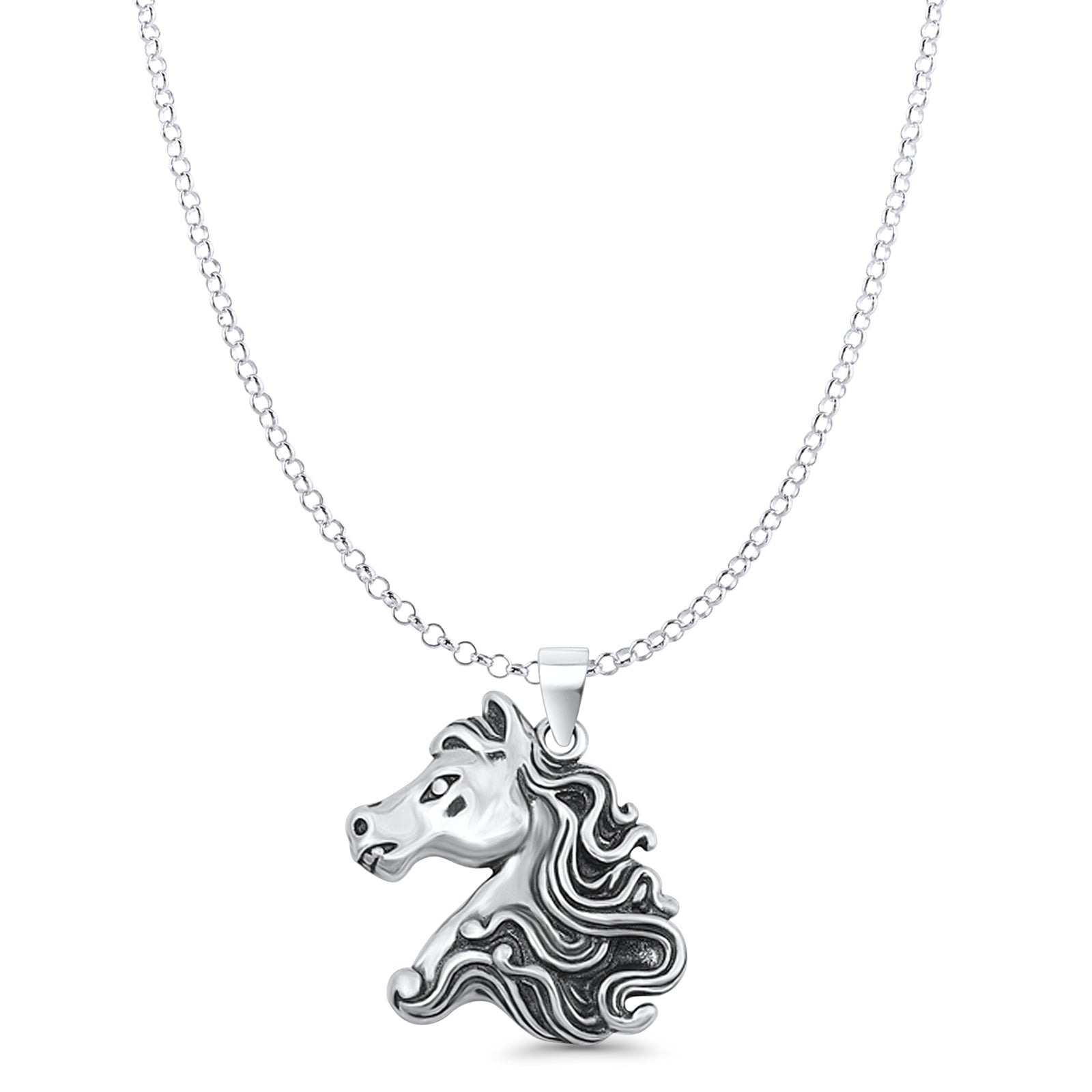 Horse Head Pendant Necklace