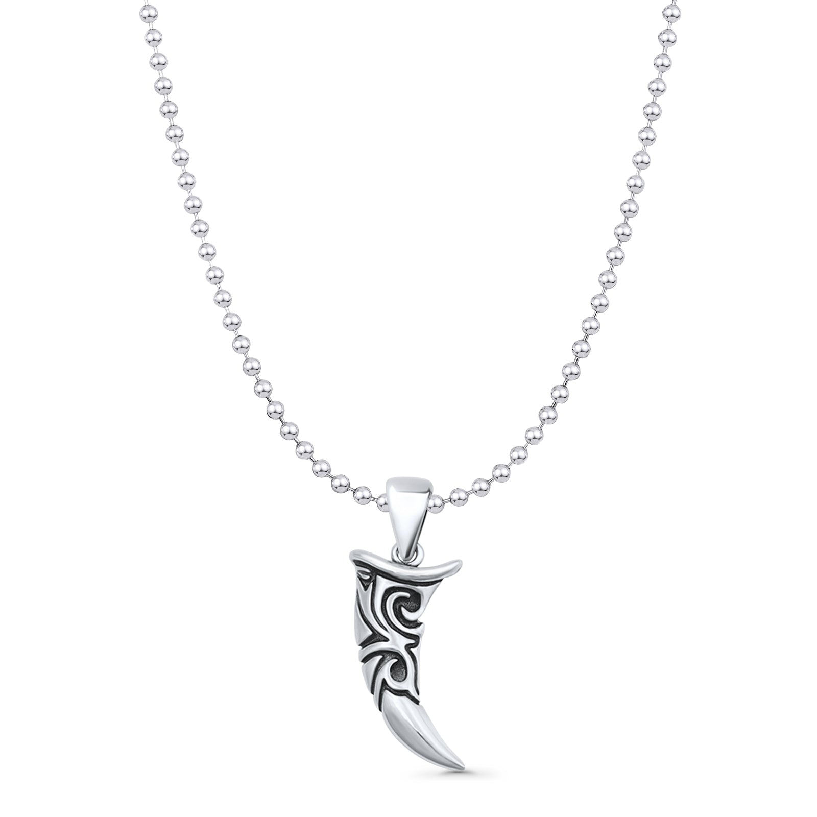 Tribal Tooth Pendant Necklace