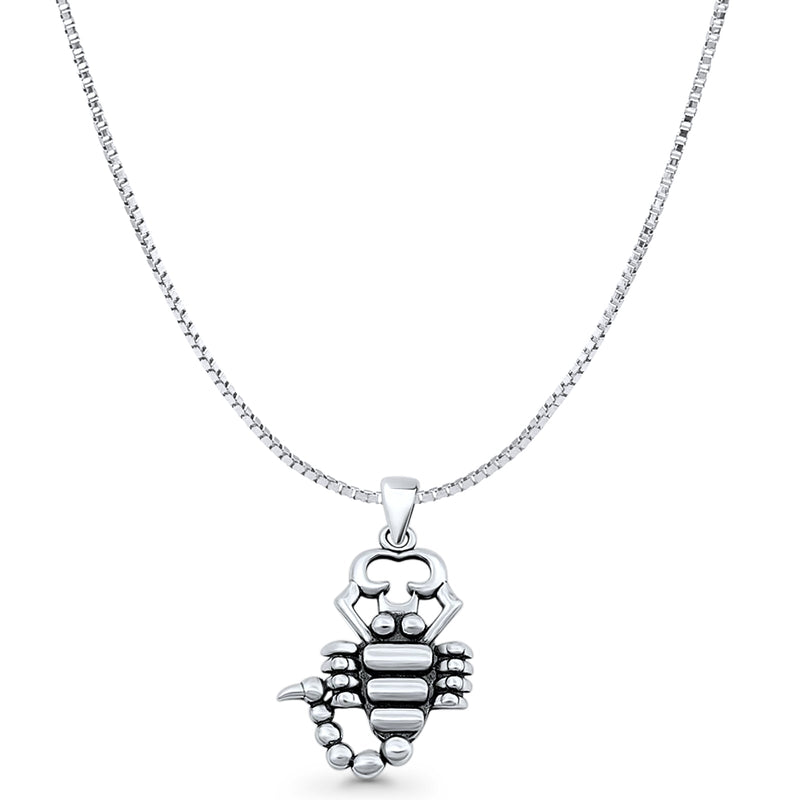 Scorpion Charm Pendant Necklace