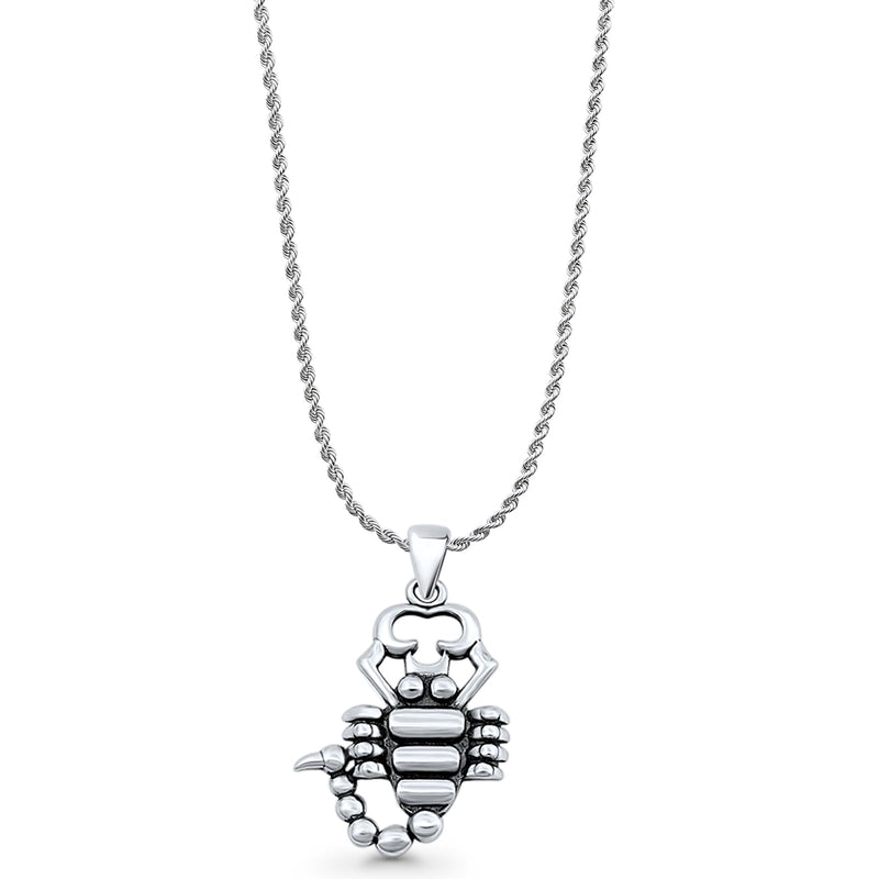 Scorpion Charm Pendant Necklace