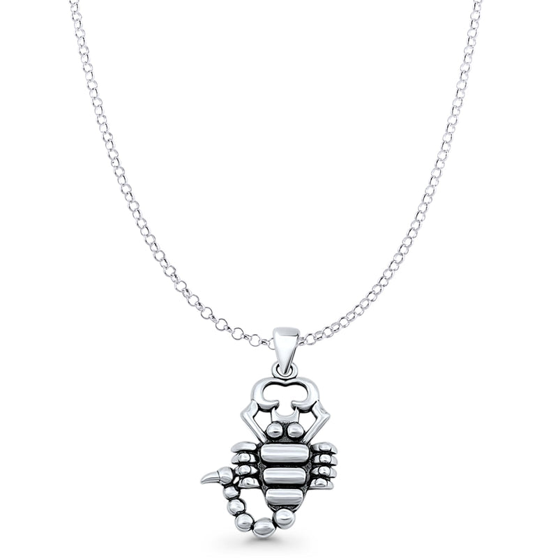 Scorpion Charm Pendant Necklace