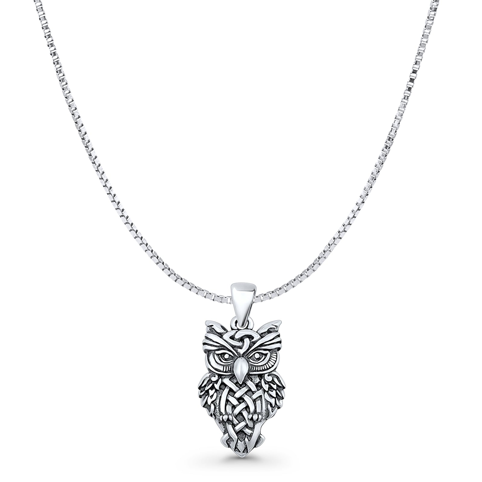 Owl Charm Pendant Necklace
