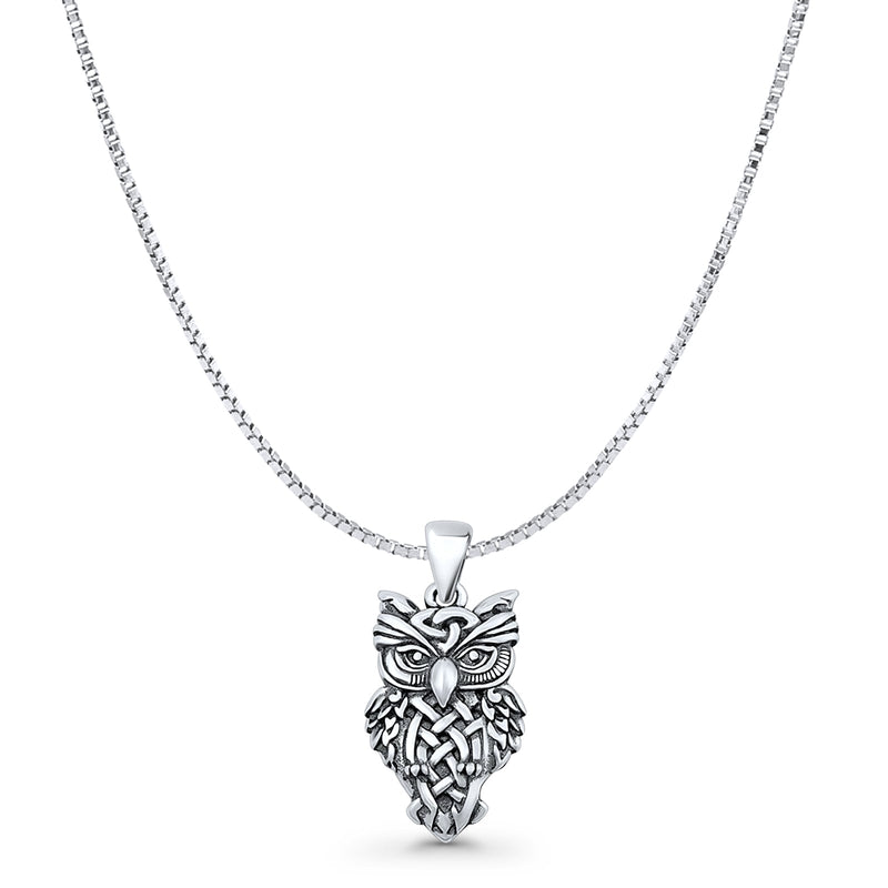 Owl Charm Pendant Necklace