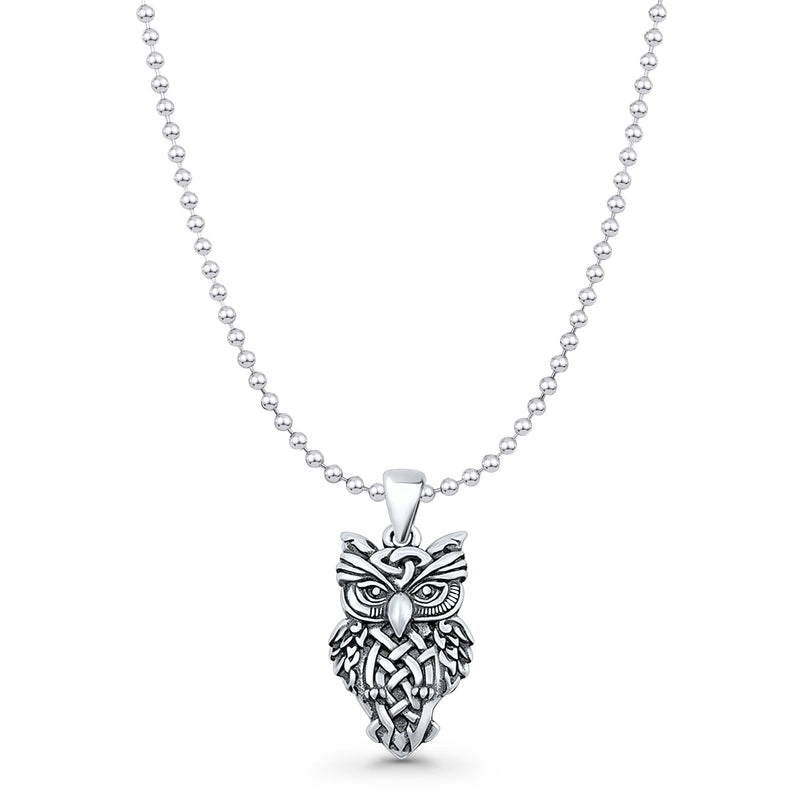 Owl Charm Pendant Necklace