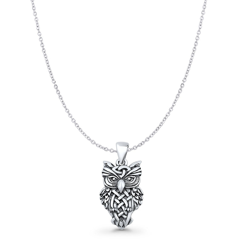 Owl Charm Pendant Necklace