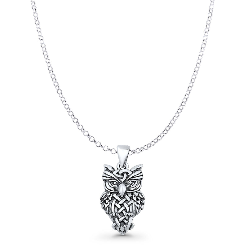 Owl Charm Pendant Necklace