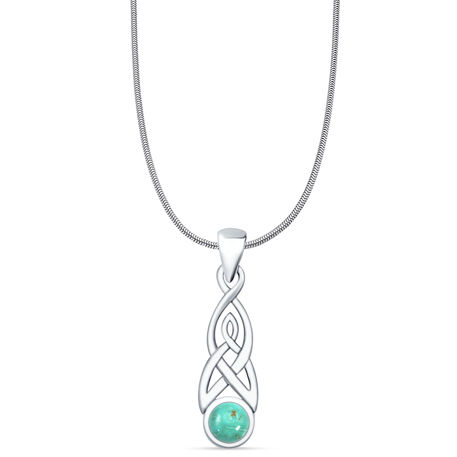 Oxidized Celtic Style Pendant