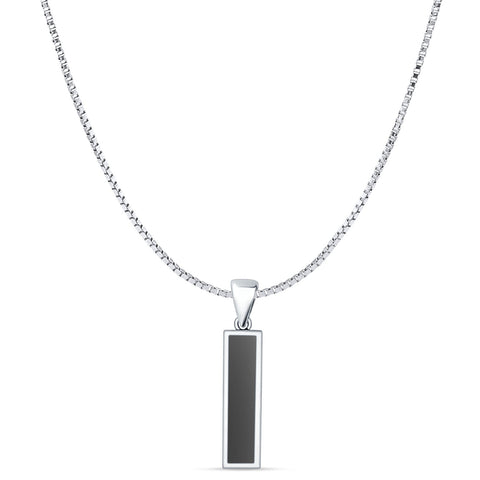 Oxidized Solitaire Pendant