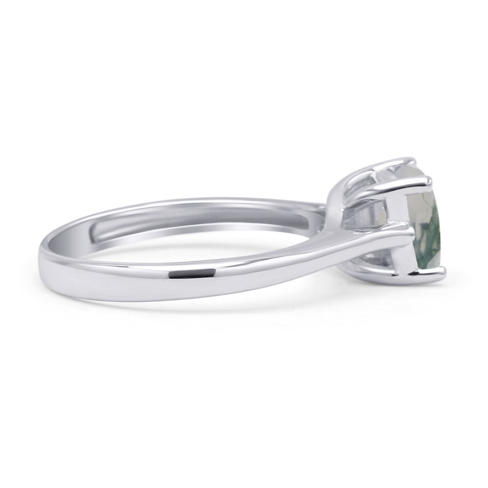 Princess Cut Solitaire Gold Ring