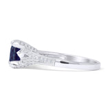 Round Split Shank Diamond Gold Ring