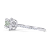 Round Halo Diamond Gold Ring