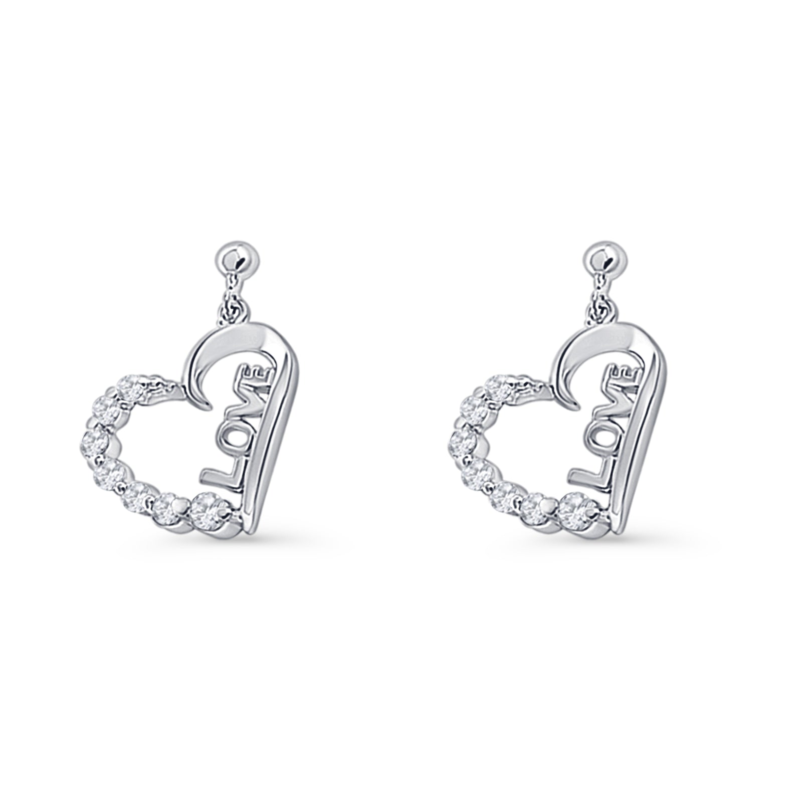 Love Stud Earrings