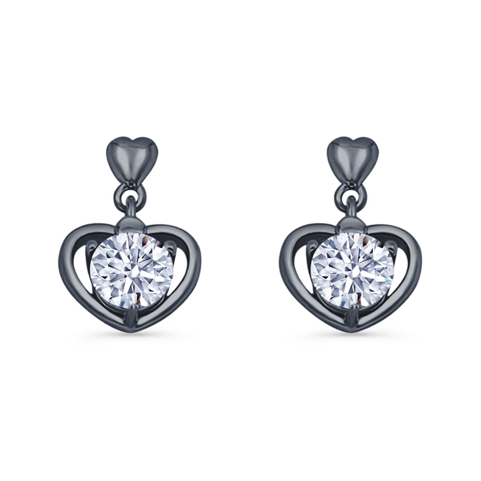 Heart Stud Earrings
