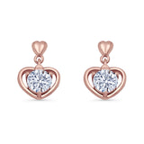 Heart Stud Earrings