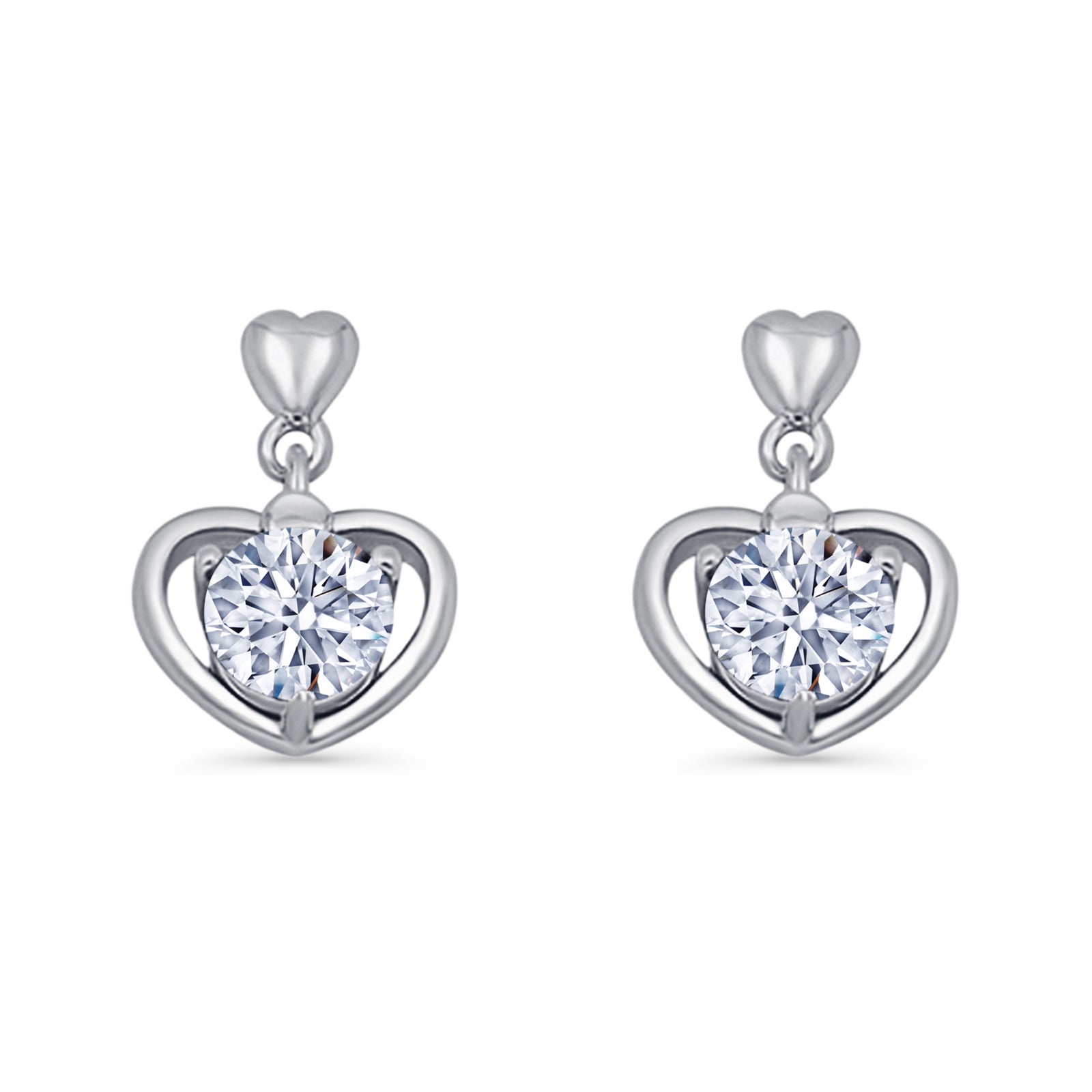 Heart Stud Earrings