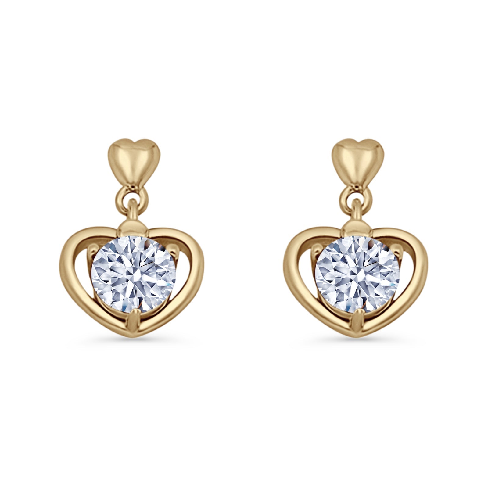 Heart Stud Earrings