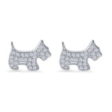 Dog Stud Earring