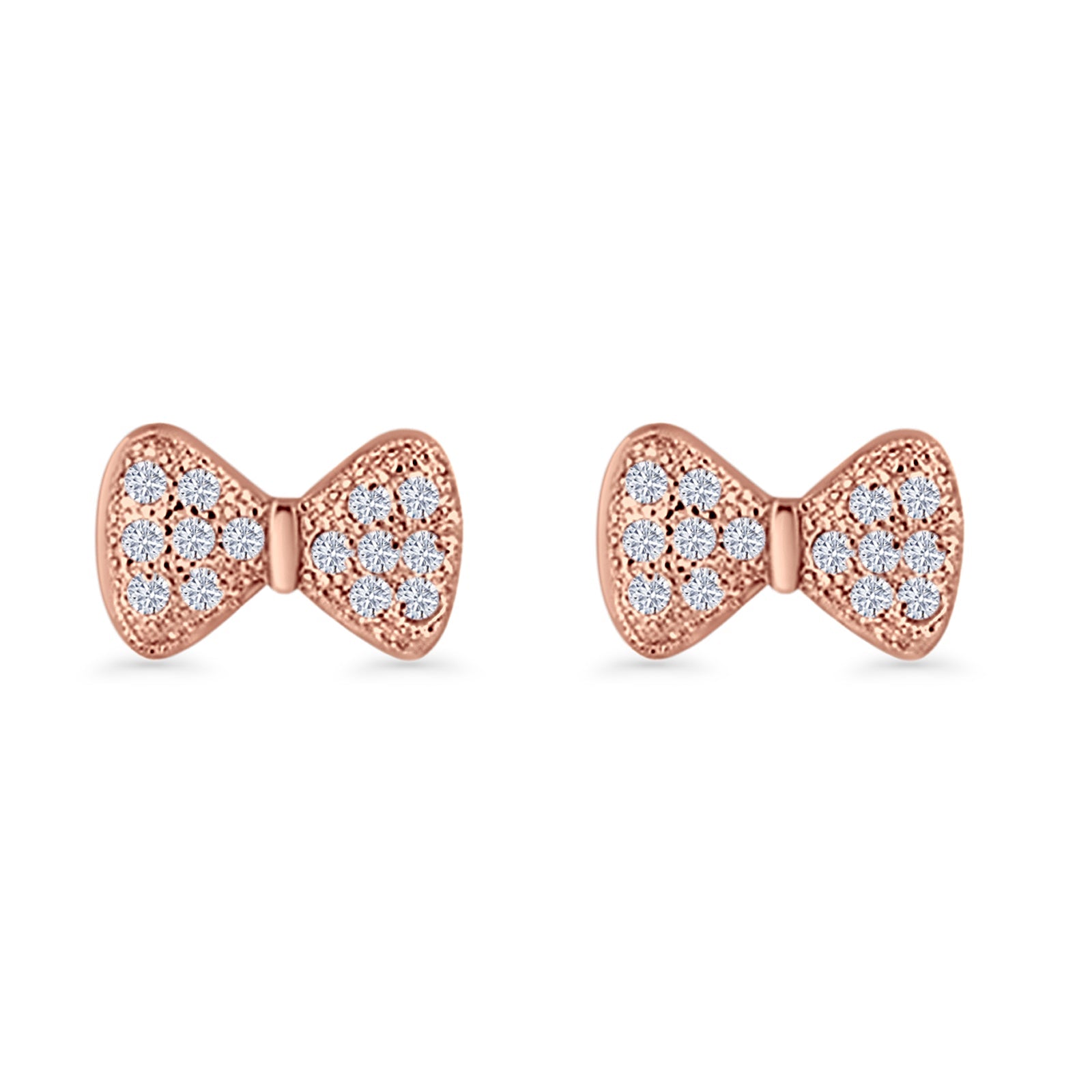 Ribbon Bow Stud Earrings