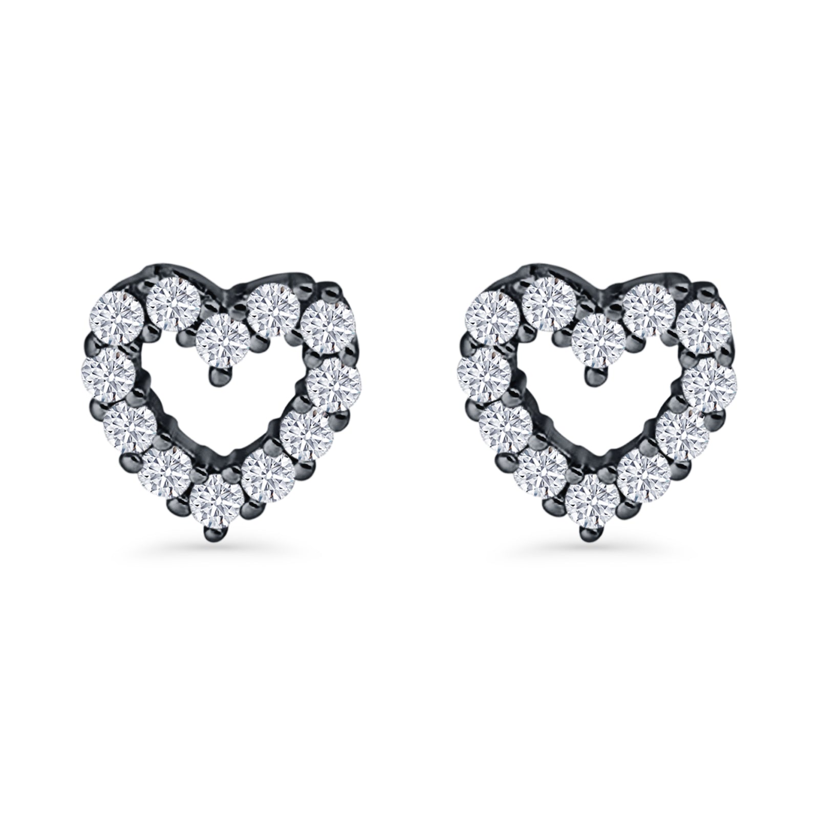 Heart Stud Earrings
