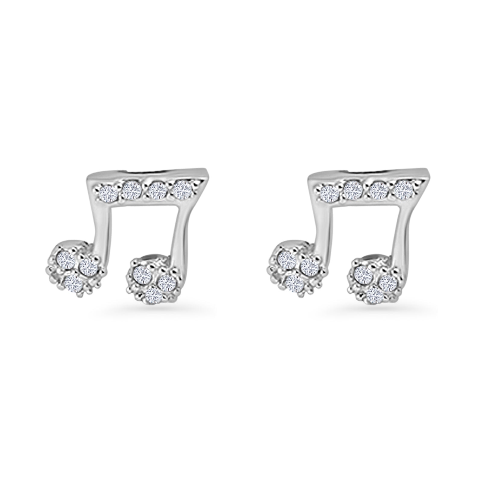 Music Note Stud Earrings