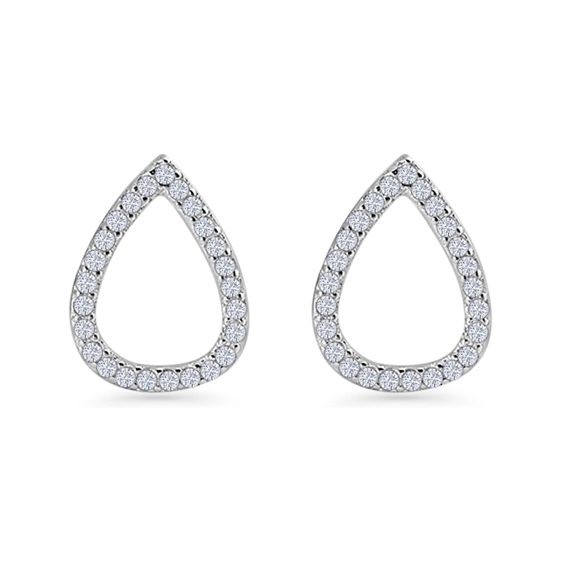 Teardrop Stud Earrings