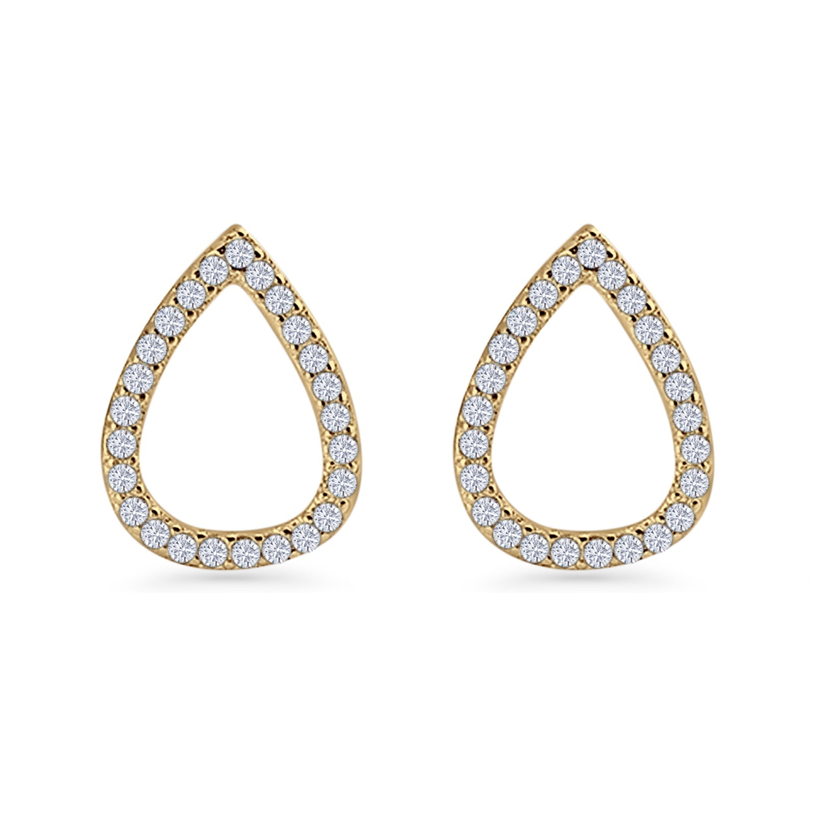 Teardrop Stud Earrings