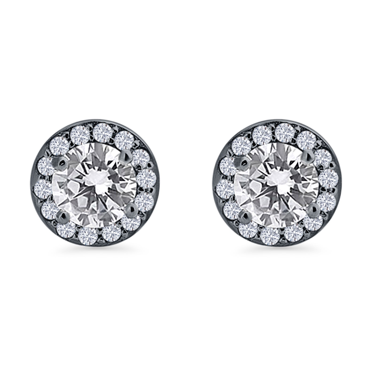 Round Stud Earrings