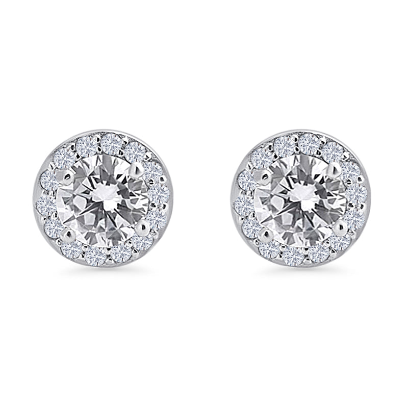 Round Stud Earrings