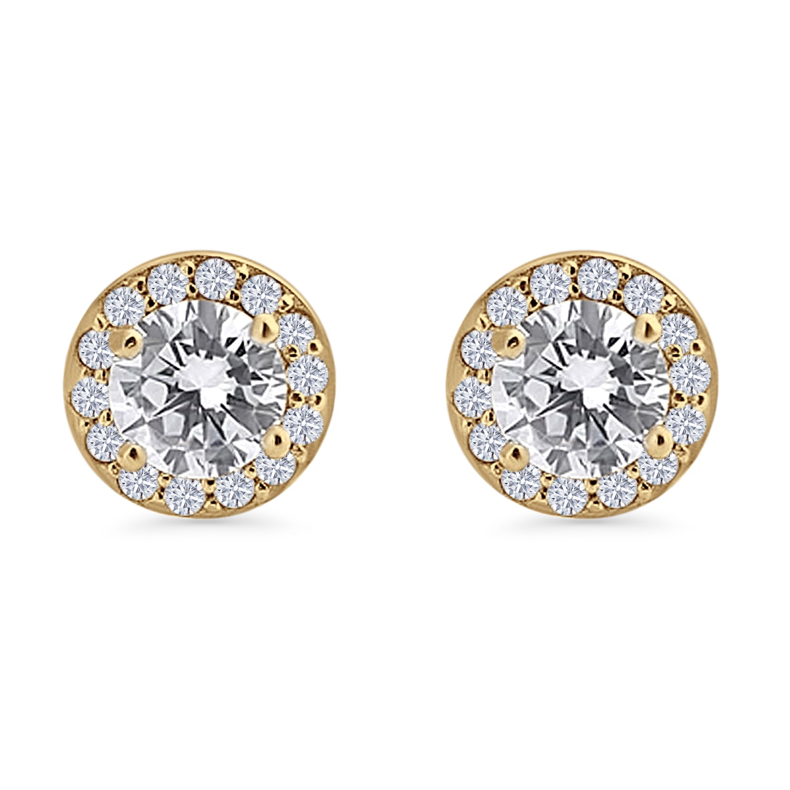 Round Stud Earrings