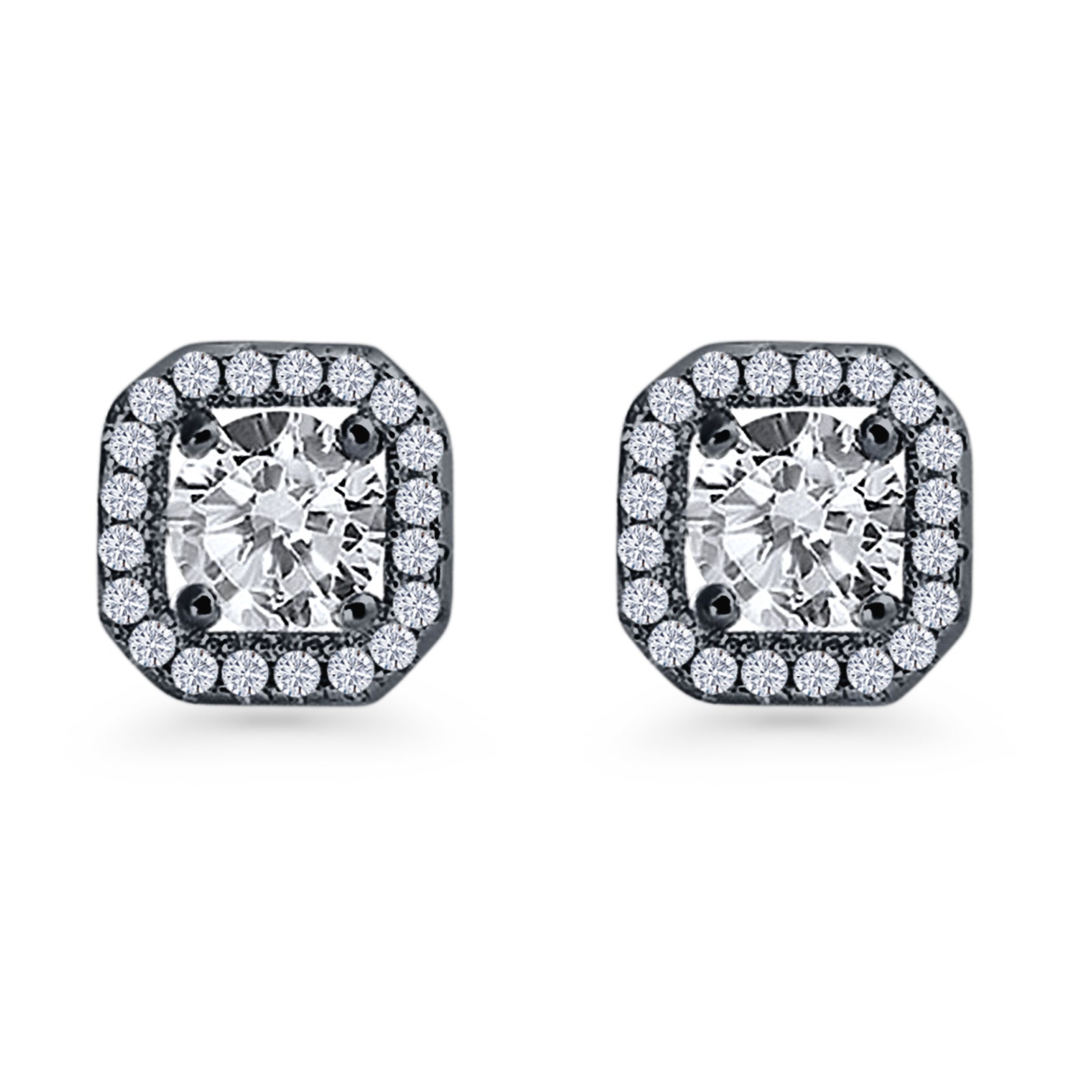 Cushion Cut Stud Earrings