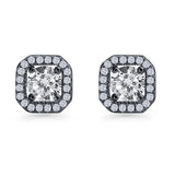 Cushion Cut Stud Earrings