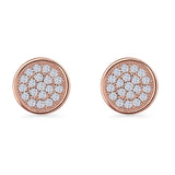 Round Stud Earrings